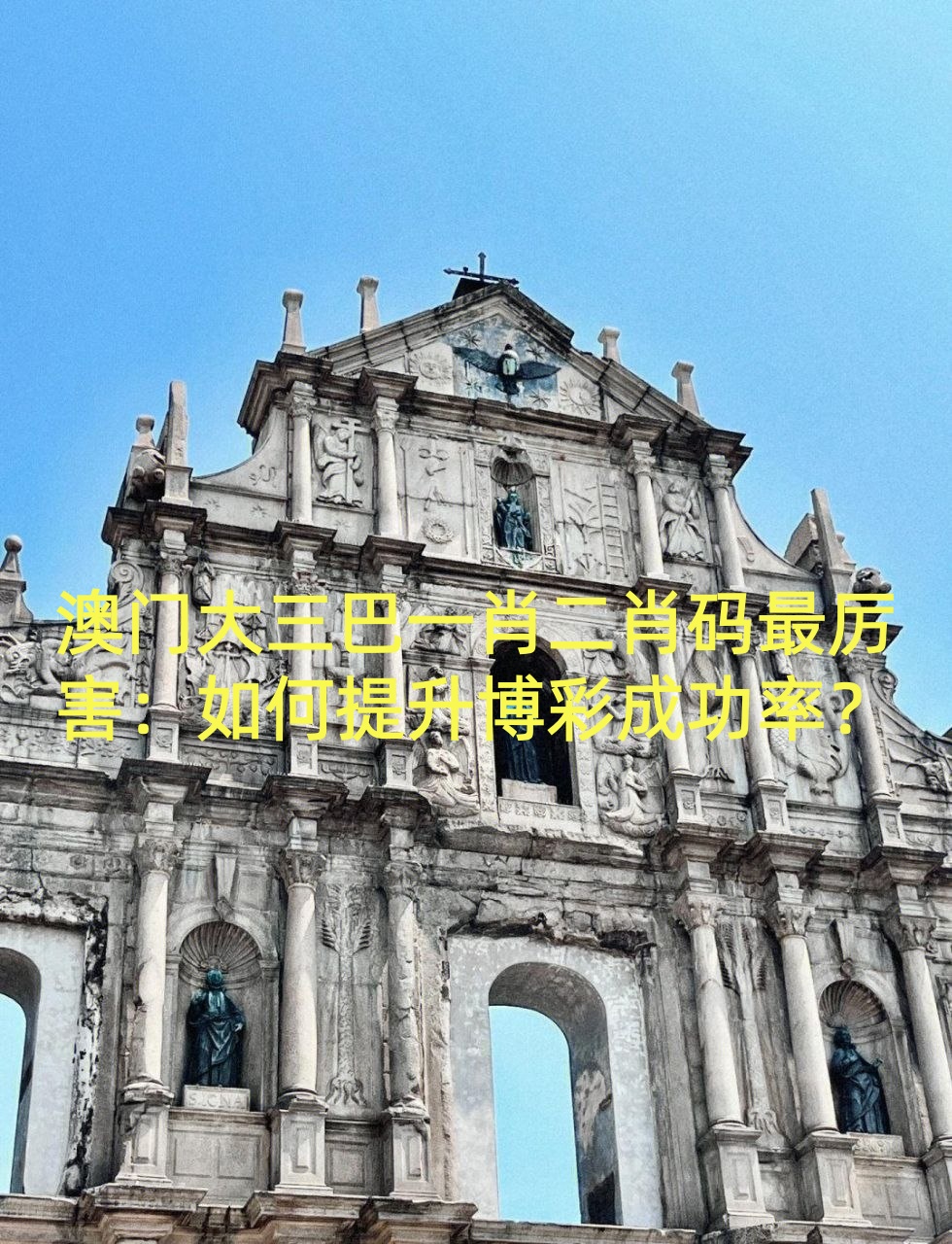 澳门大三巴一肖二肖码最厉害：如何提升博彩成功率？