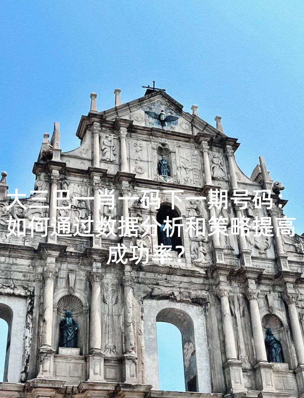 大三巴一肖一码下一期号码：如何通过数据分析和策略提高成功率？